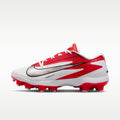 Nike Diamond Standout MCS Baseball Cleats - White/University Red/Metallic Silver - Image 1