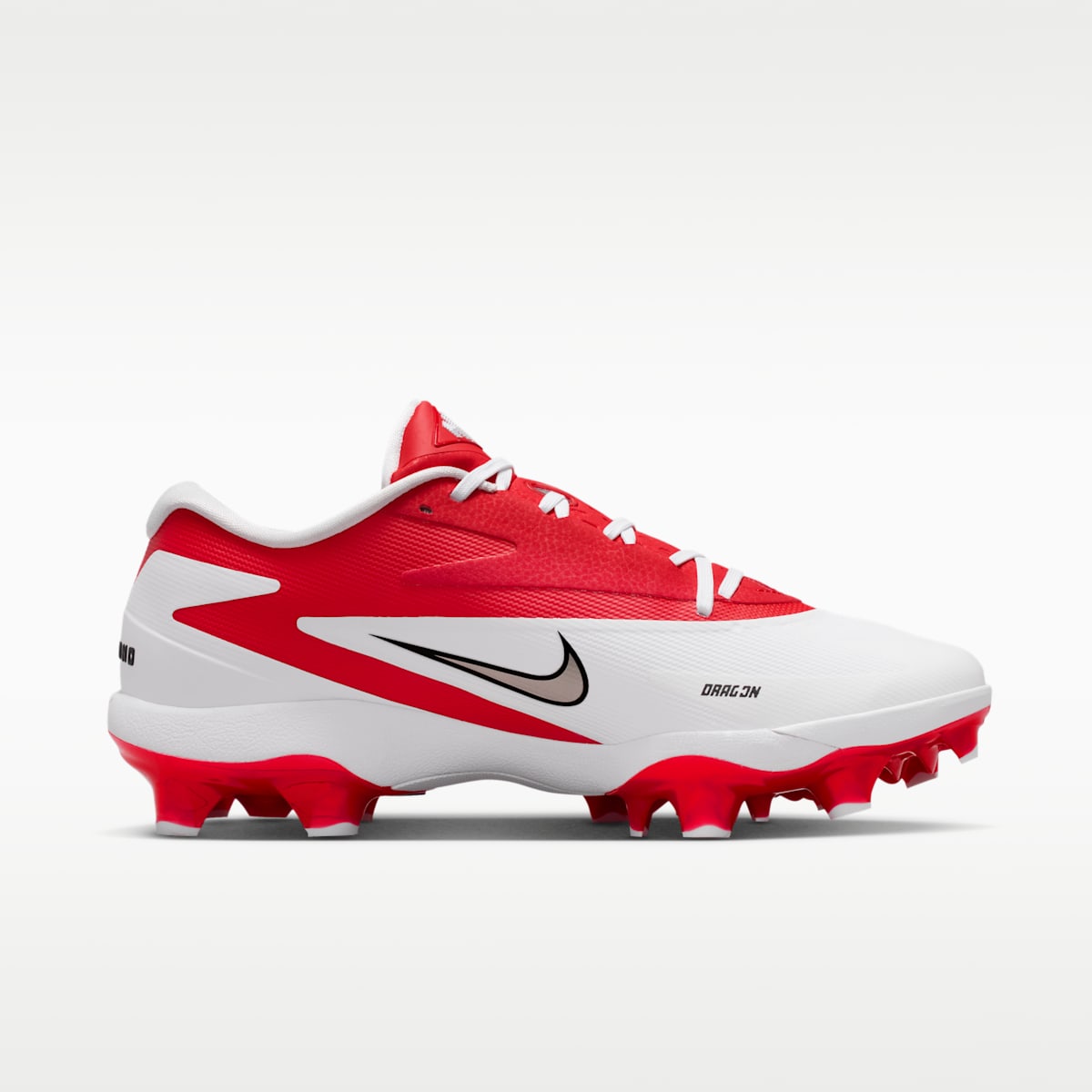 Nike Diamond Standout MCS Baseball Cleats - White/University Red/Metallic Silver - Image 3