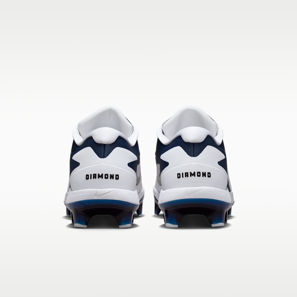 Nike Diamond Standout MCS Baseball Cleats - White/College Navy/Black/Metallic Silver - Image 6