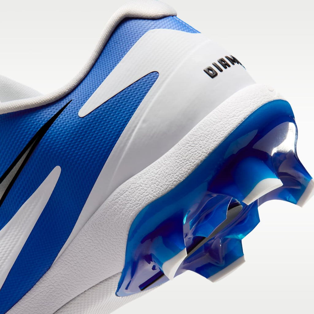 Nike Diamond Standout MCS Baseball Cleats - White/Hyper Royal/Metallic Silver - Image 9