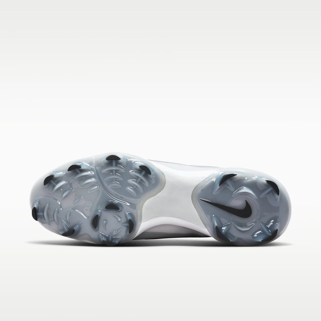 Nike Diamond Standout MCS Baseball Cleats - Wolf Grey/White/Black - Image 2