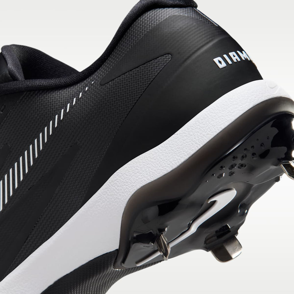 Nike Diamond Standout MTL Baseball Cleats - Black/White - Image 9