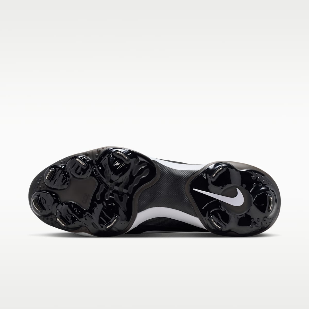 Nike Diamond Standout MTL Baseball Cleats - Black/White - Image 2