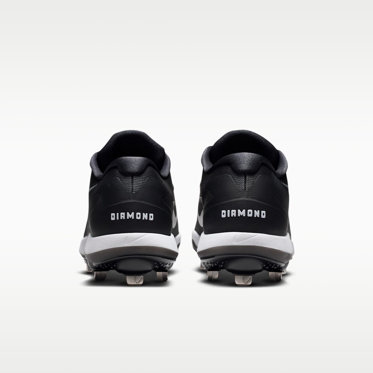 Nike Diamond Standout MTL Baseball Cleats - Black/White - Image 6