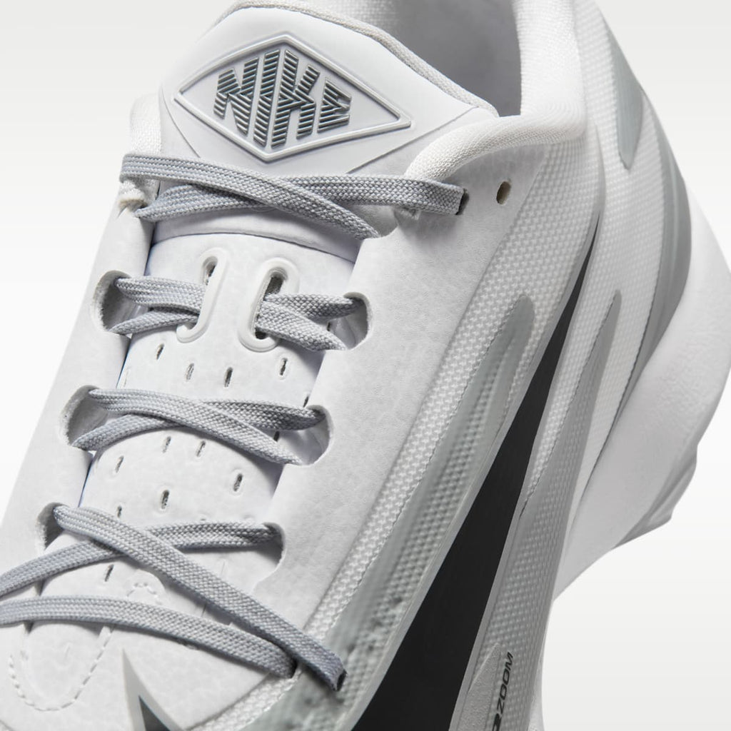 Nike Diamond Standout MTL Baseball Cleats - Wolf Grey/White/Black - Image 8