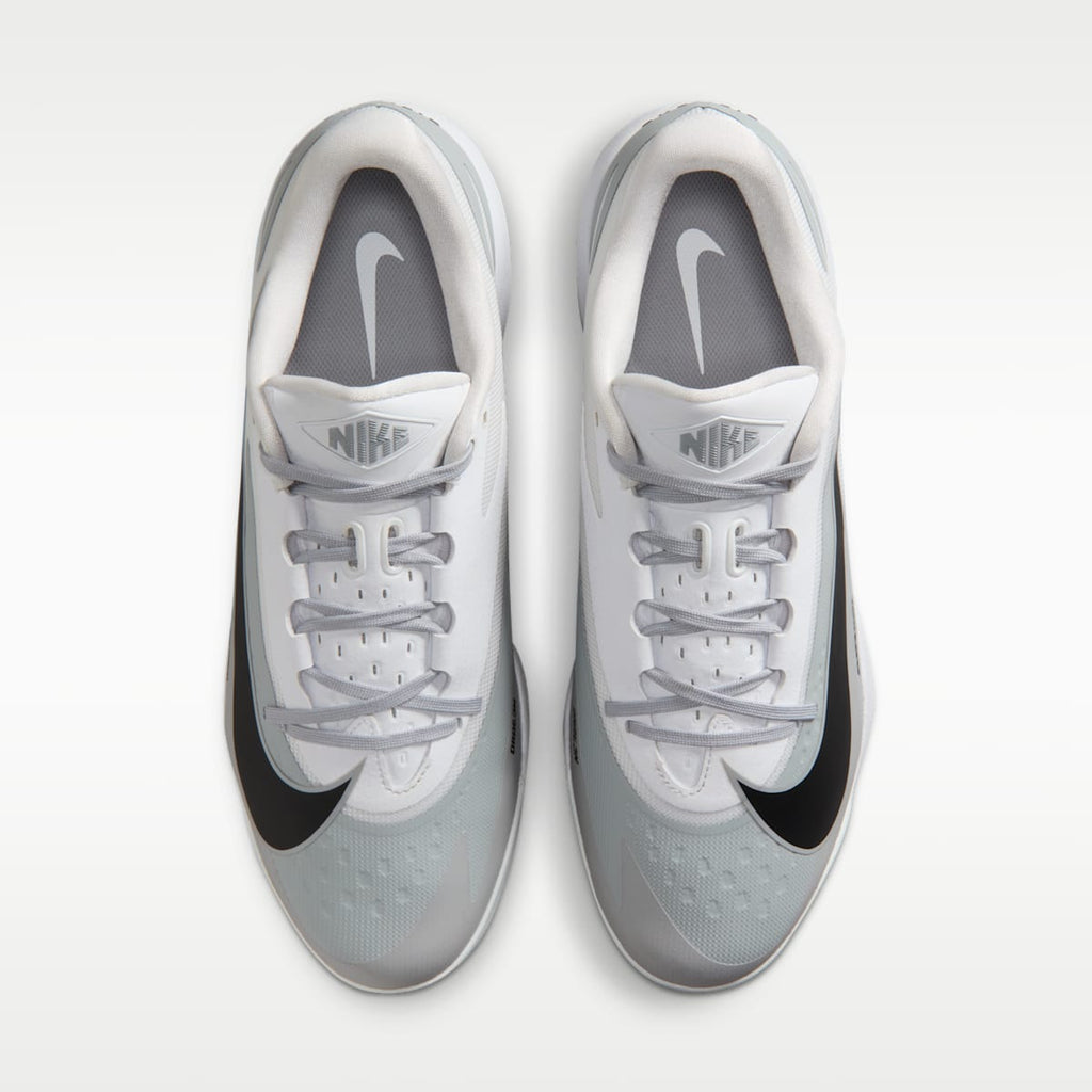 Nike Diamond Standout MTL Baseball Cleats - Wolf Grey/White/Black - Image 4