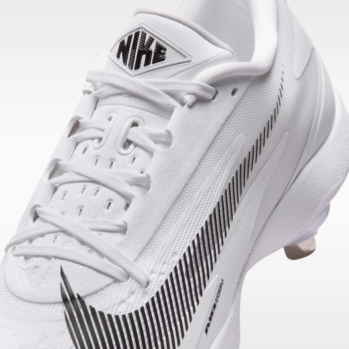 Nike Diamond Standout MTL Baseball Cleats - White/Black - Image 8