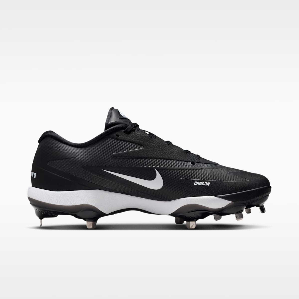 Nike Diamond Standout MTL Baseball Cleats - Black/White - Image 3