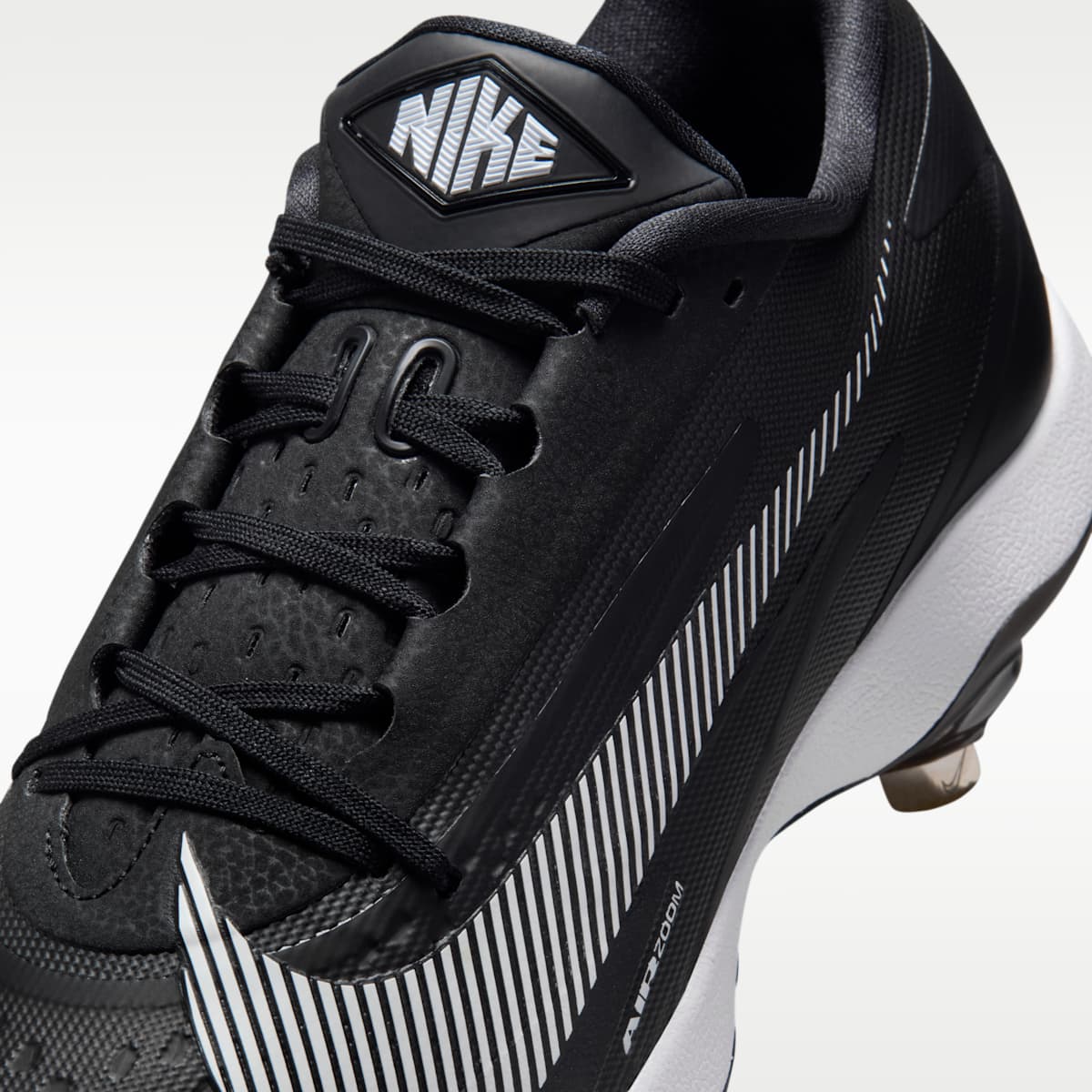 Nike Diamond Standout MTL Baseball Cleats - Black/White - Image 8