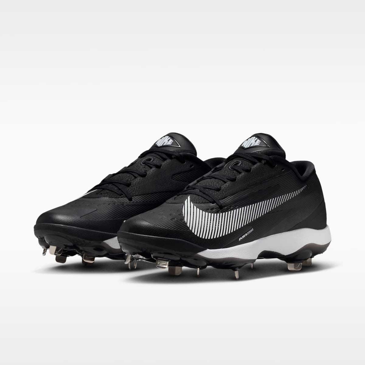 Nike Diamond Standout MTL Baseball Cleats - Black/White - Image 5