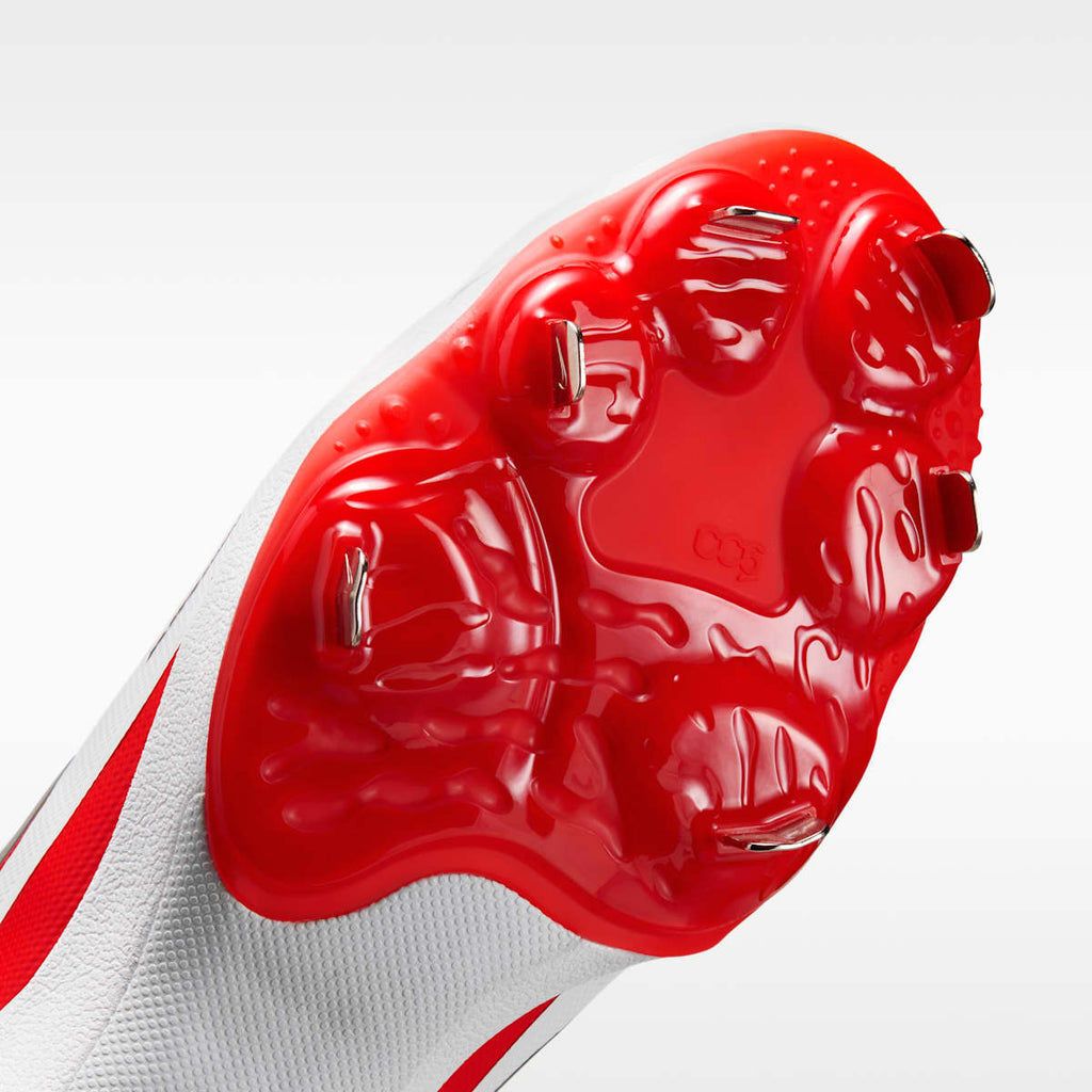 Nike Diamond Standout MTL Baseball Cleats - White/University Red/Metallic Silver - Image 7