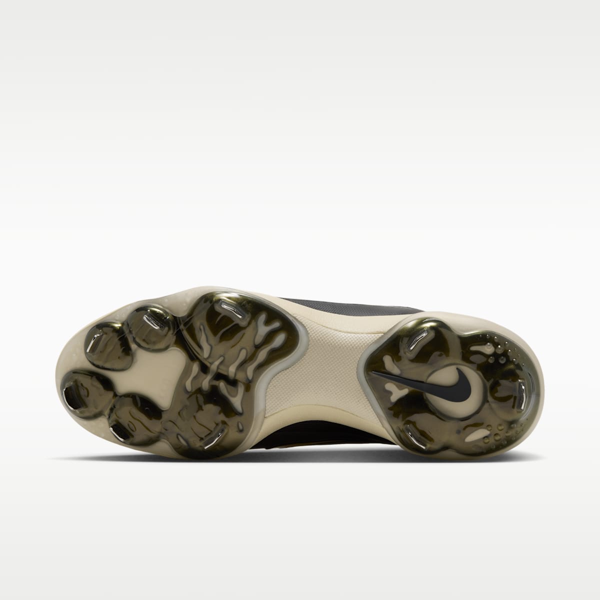 Nike Diamond Standout MTL Baseball Cleats - Black/Light Khaki/Anthracite - Image 2
