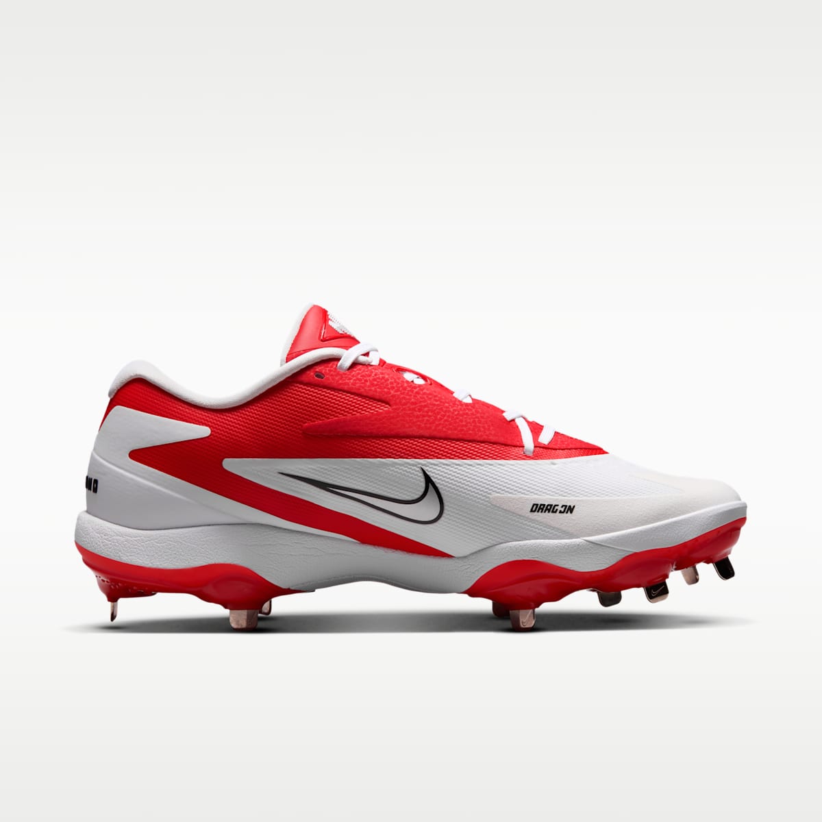 Nike Diamond Standout MTL Baseball Cleats - White/University Red/Metallic Silver - Image 3