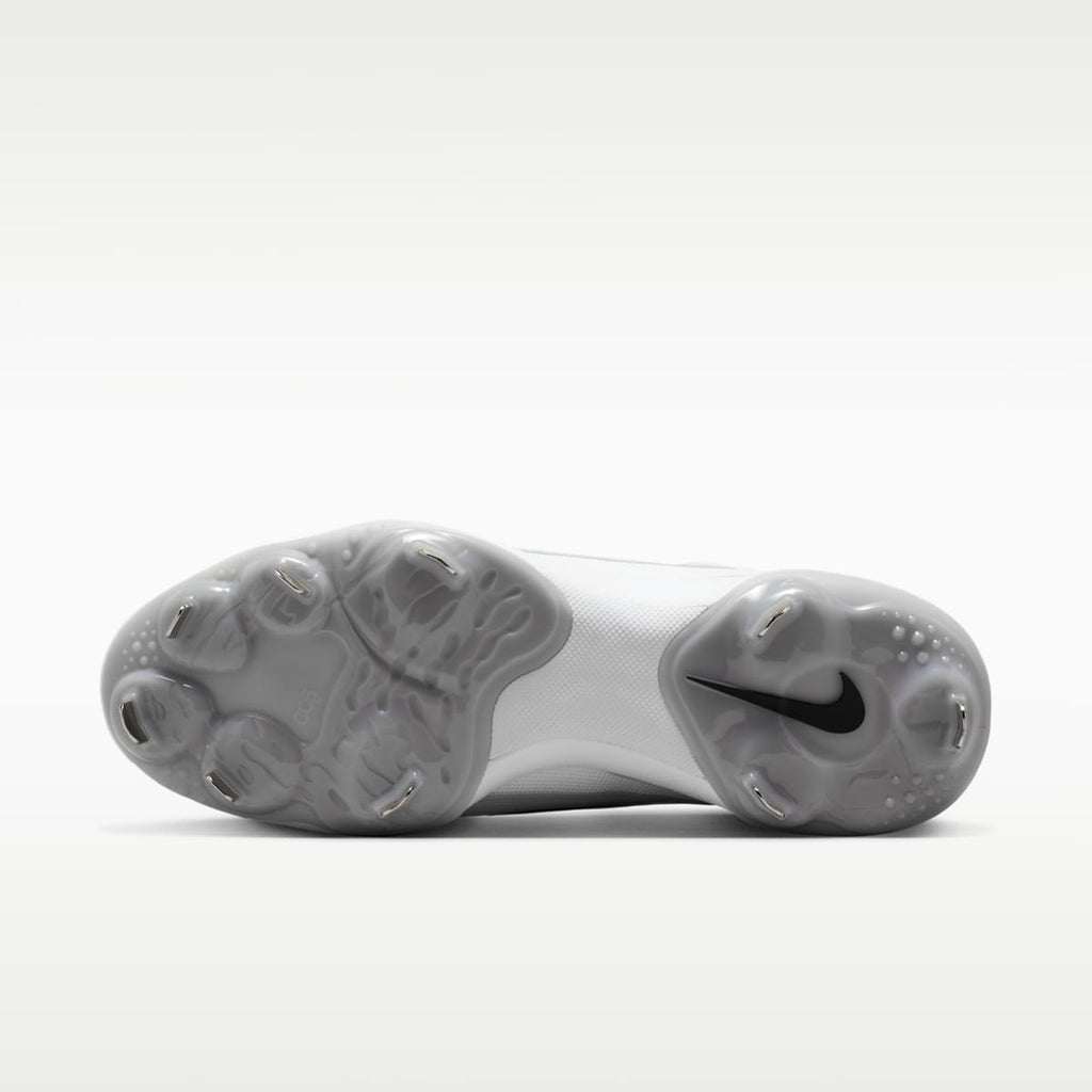 Nike Diamond Standout MTL Baseball Cleats - Wolf Grey/White/Black - Image 2