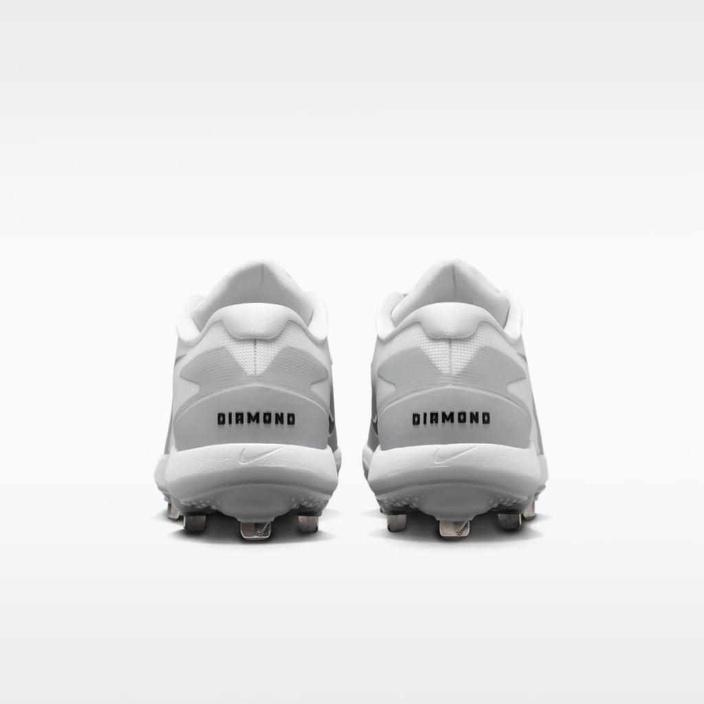 Nike Diamond Standout MTL Baseball Cleats - Wolf Grey/White/Black - Image 6