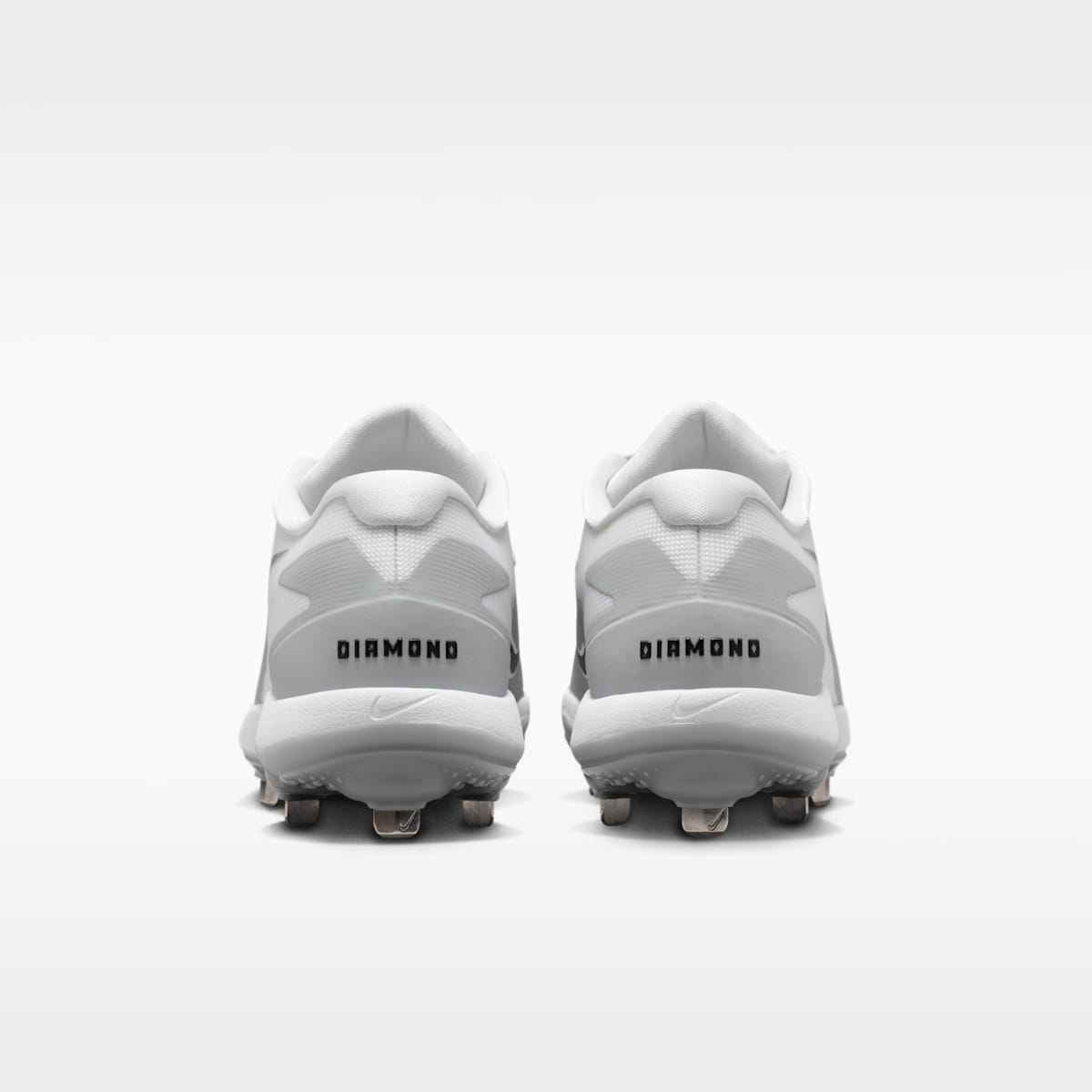 Nike Diamond Standout MTL Baseball Cleats - Wolf Grey/White/Black - Image 6