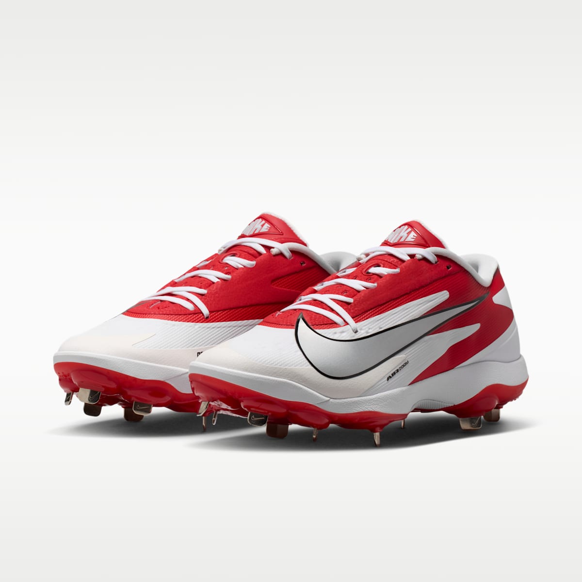 Women's Nike Diamond Standout MTL Baseball Cleats - White/University Red/Metallic Silver
