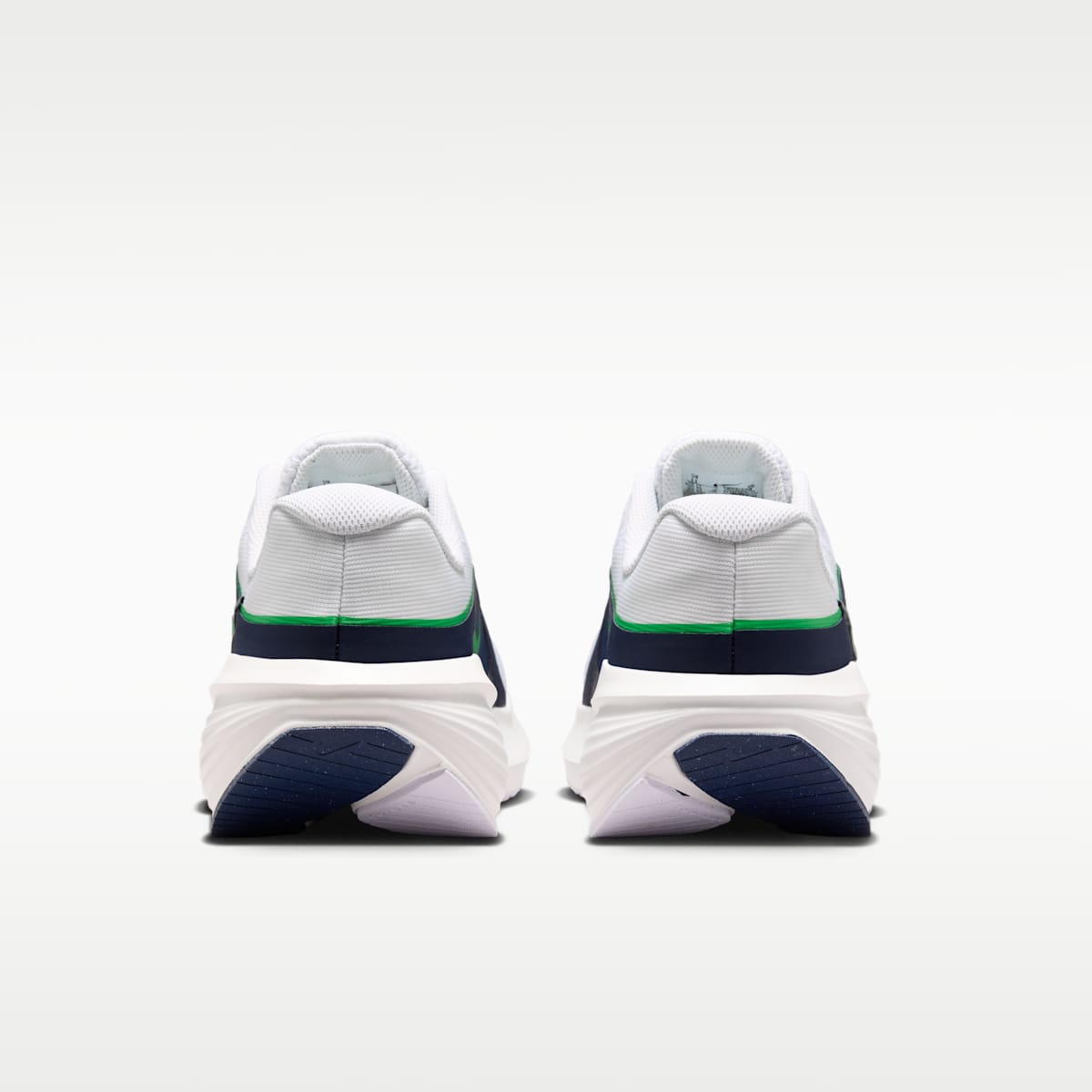 Nike Downshifter 14 Men's Road Running Shoe - White/Midnight Navy/Summit White/Green Spark - Image 6