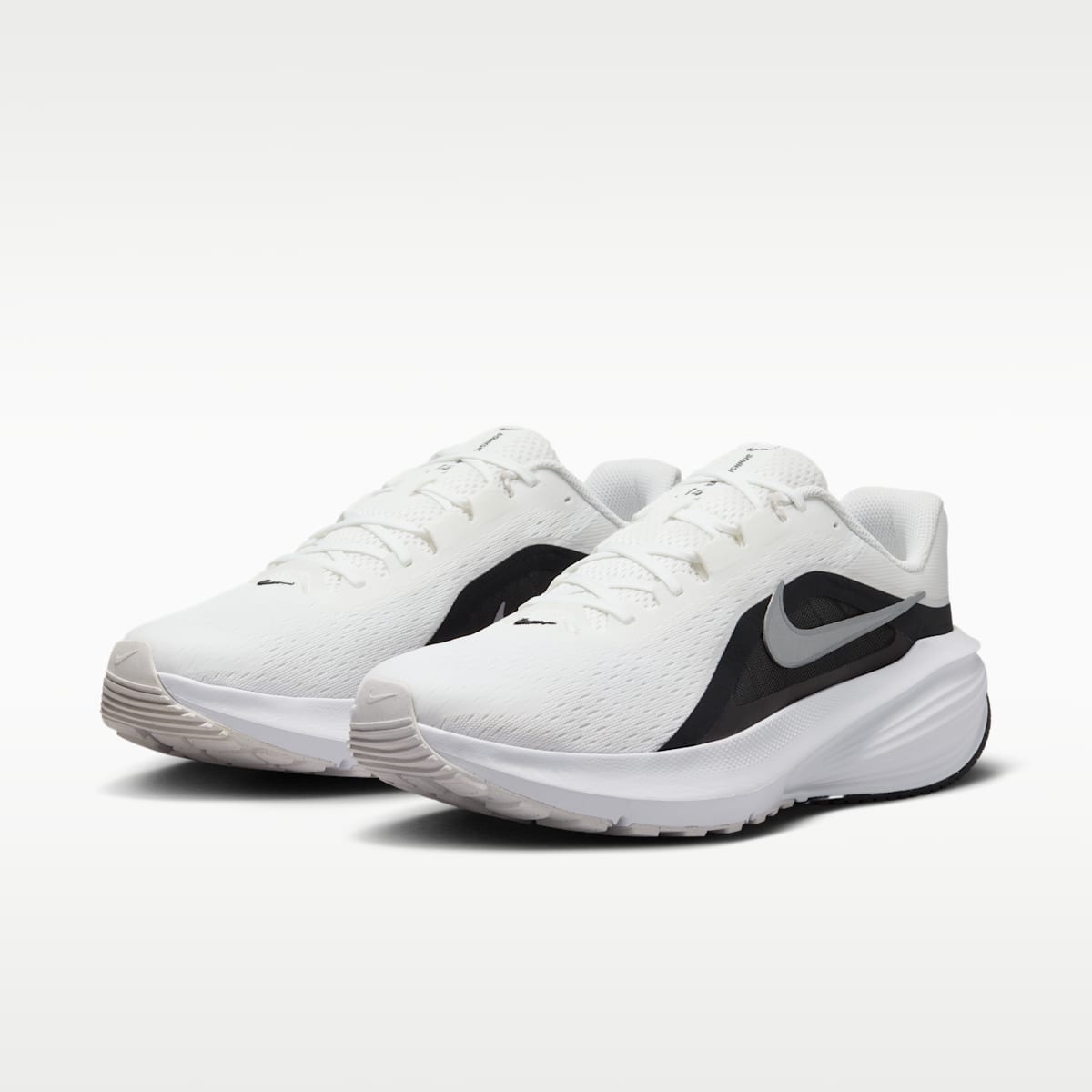 Nike Downshifter 14 Men's Road Running Shoe - Summit White/Black/White/Metallic Silver - Image 5