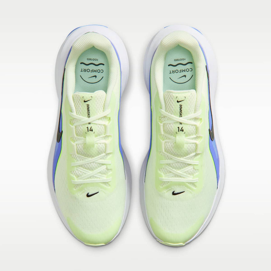 Nike Downshifter 14 Men's Road Running Shoe - Volt Tint/White/Black/Black Spruce - Image 4