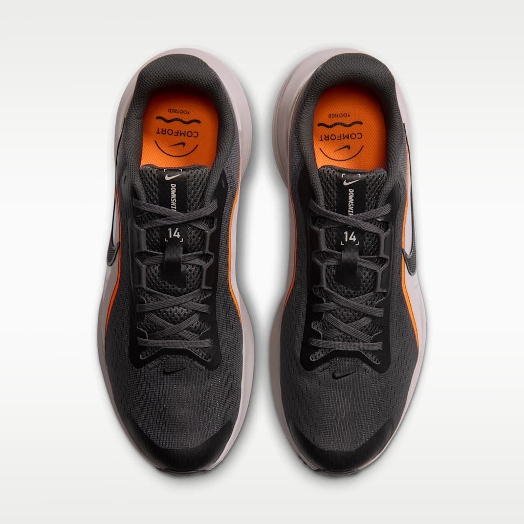 Nike Downshifter 14 Men's Road Running Shoe - Medium Ash/Cream II/Total Orange/Black - Image 4