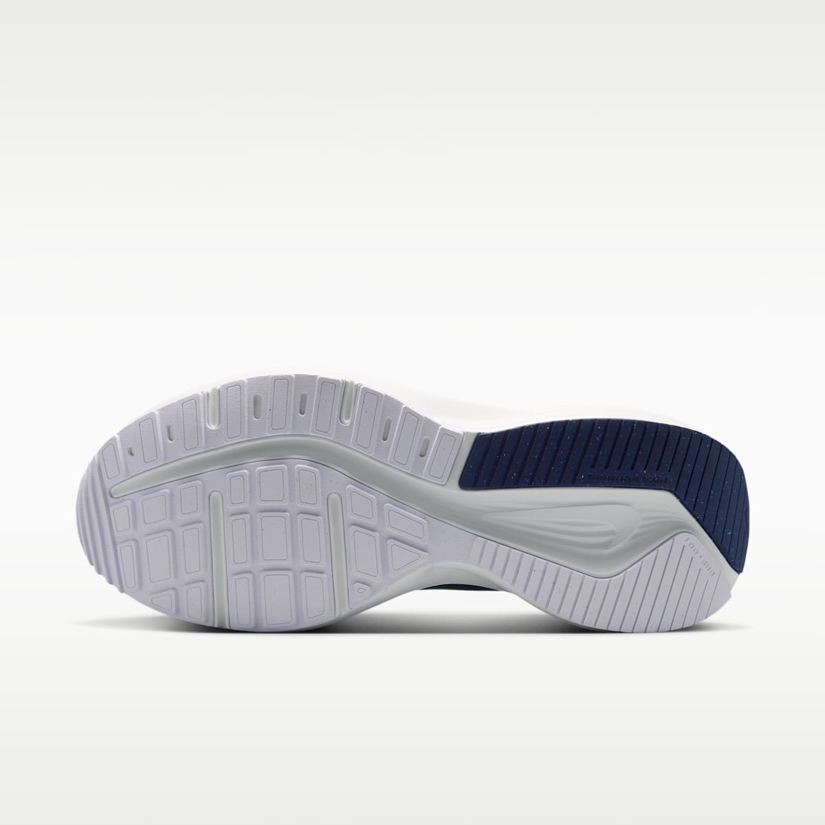 Nike Downshifter 14 Men's Road Running Shoes (Wide) - White/Midnight Navy/Summit White/Green Spark - Image 2