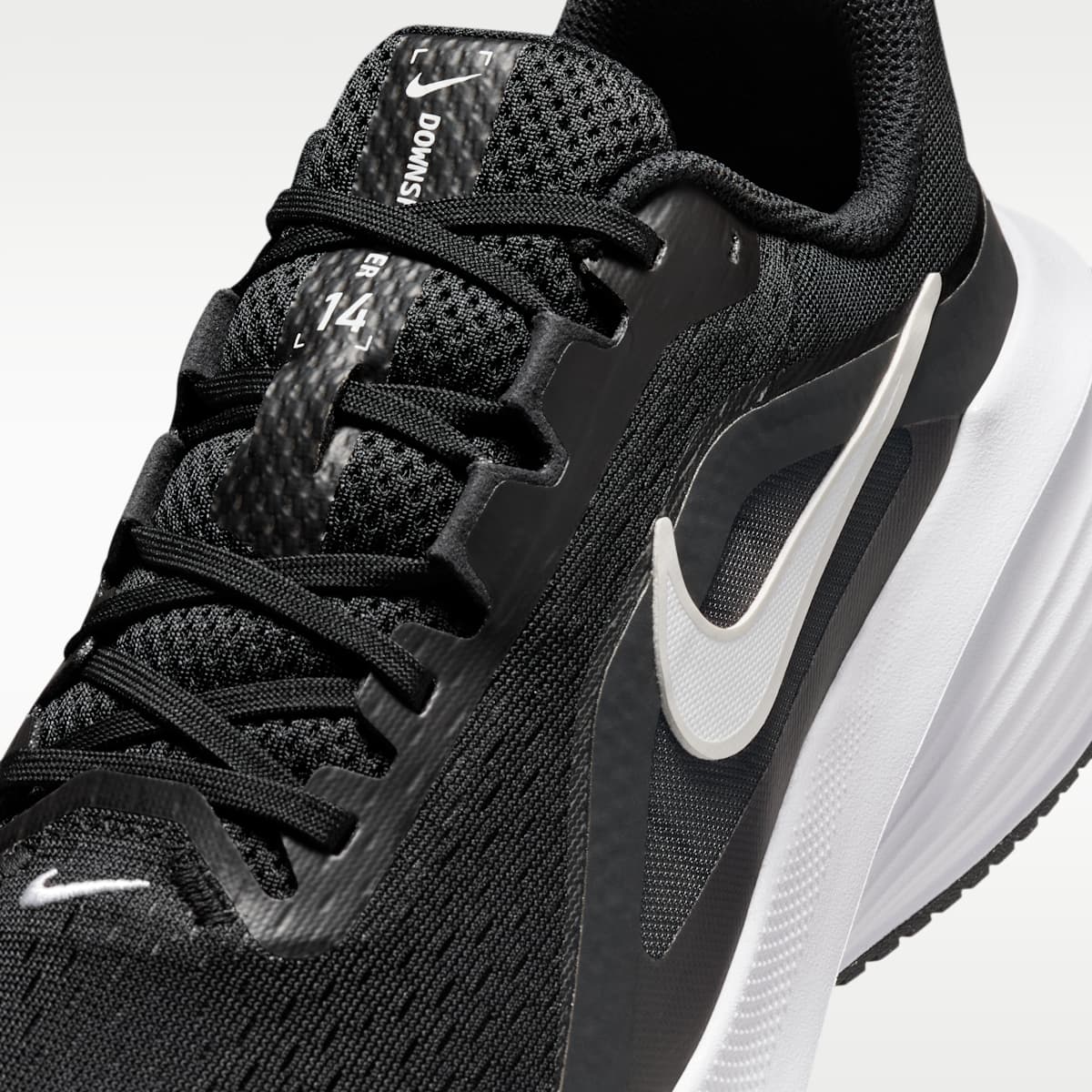 Nike Downshifter 14 Men's Road Running Shoes (Wide) - Black/Anthracite/Wolf Grey/White - Image 7