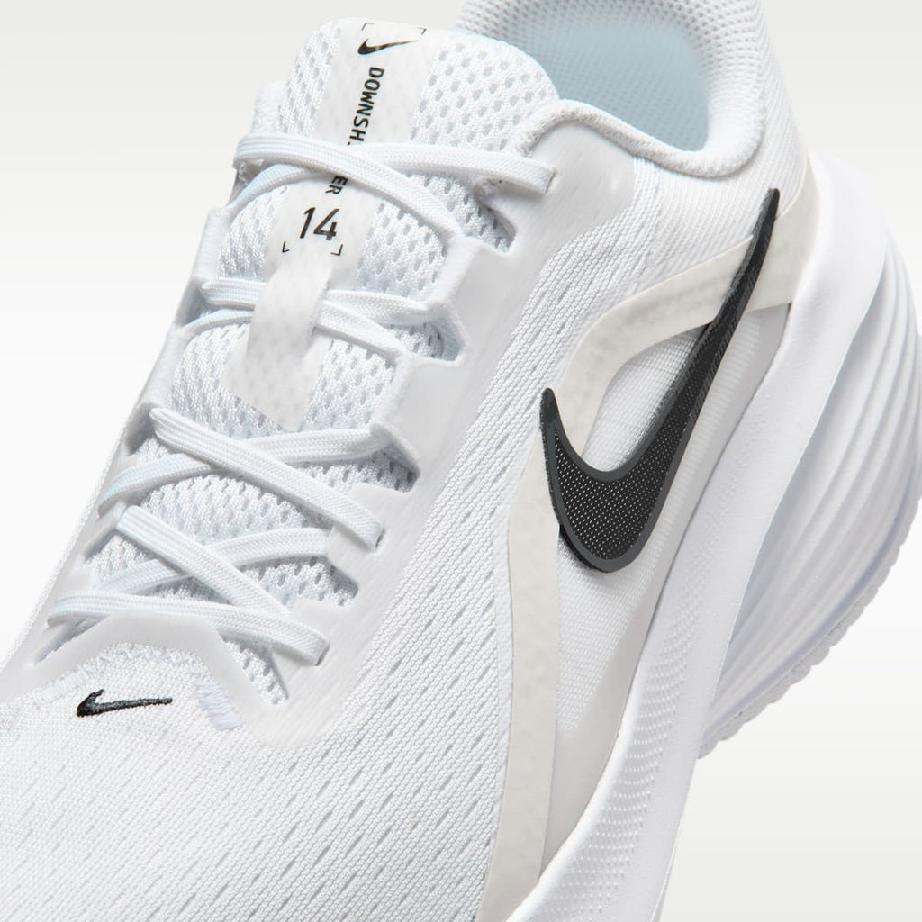 Nike Downshifter 14 Men's Road Running Shoes (Wide) - White/Platinum Tint/Anthracite/Black - Image 7