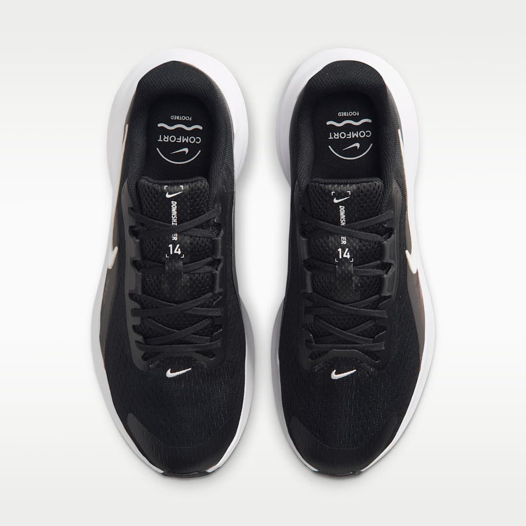 Nike Downshifter 14 Men's Road Running Shoes (Wide) - Black/Anthracite/Wolf Grey/White - Image 4