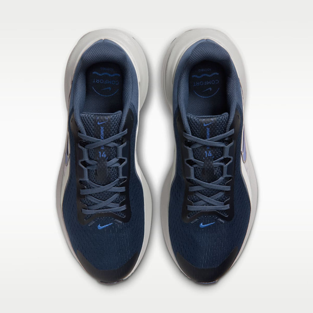 Nike Downshifter 14 Men's Road Running Shoe - Dark Slate/Grey Mist/Smokey Blue/Racer Blue - Image 4