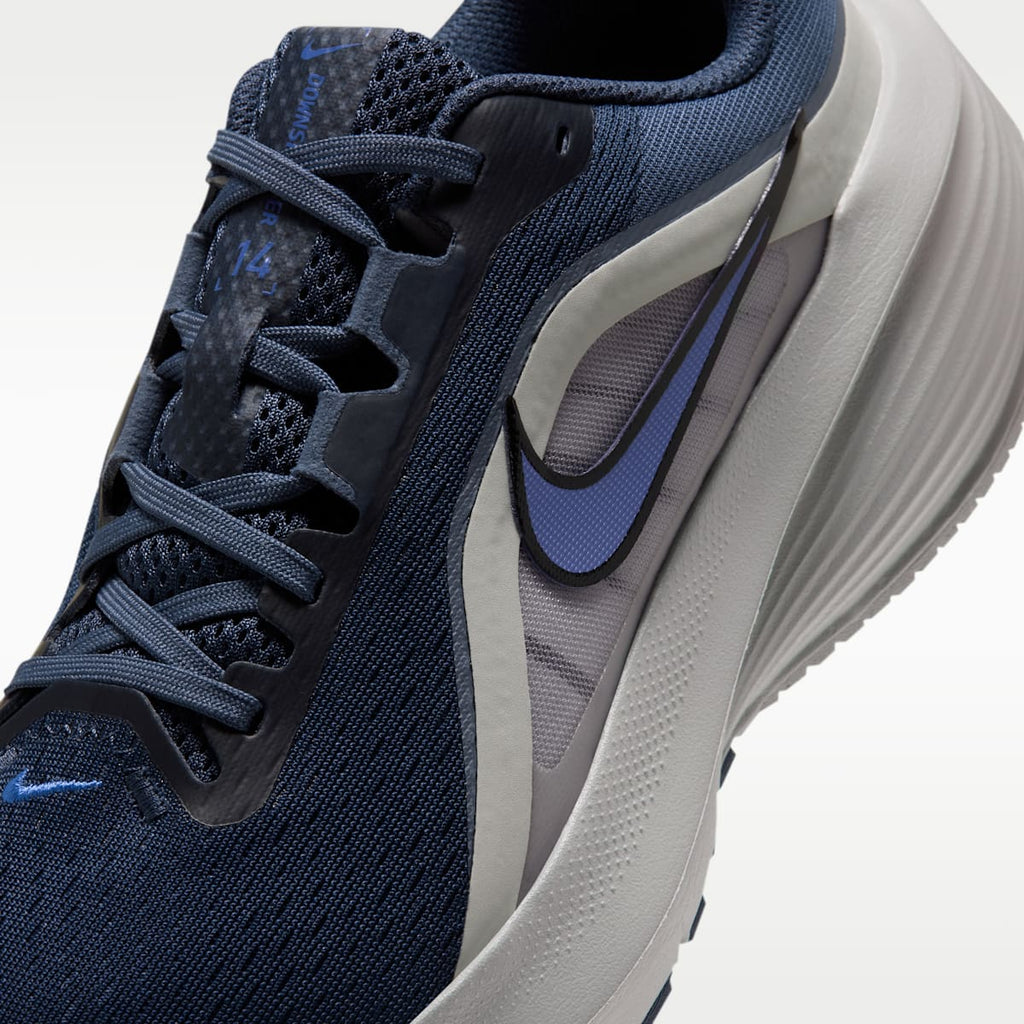 Nike Downshifter 14 Men's Road Running Shoe - Dark Slate/Grey Mist/Smokey Blue/Racer Blue - Image 7