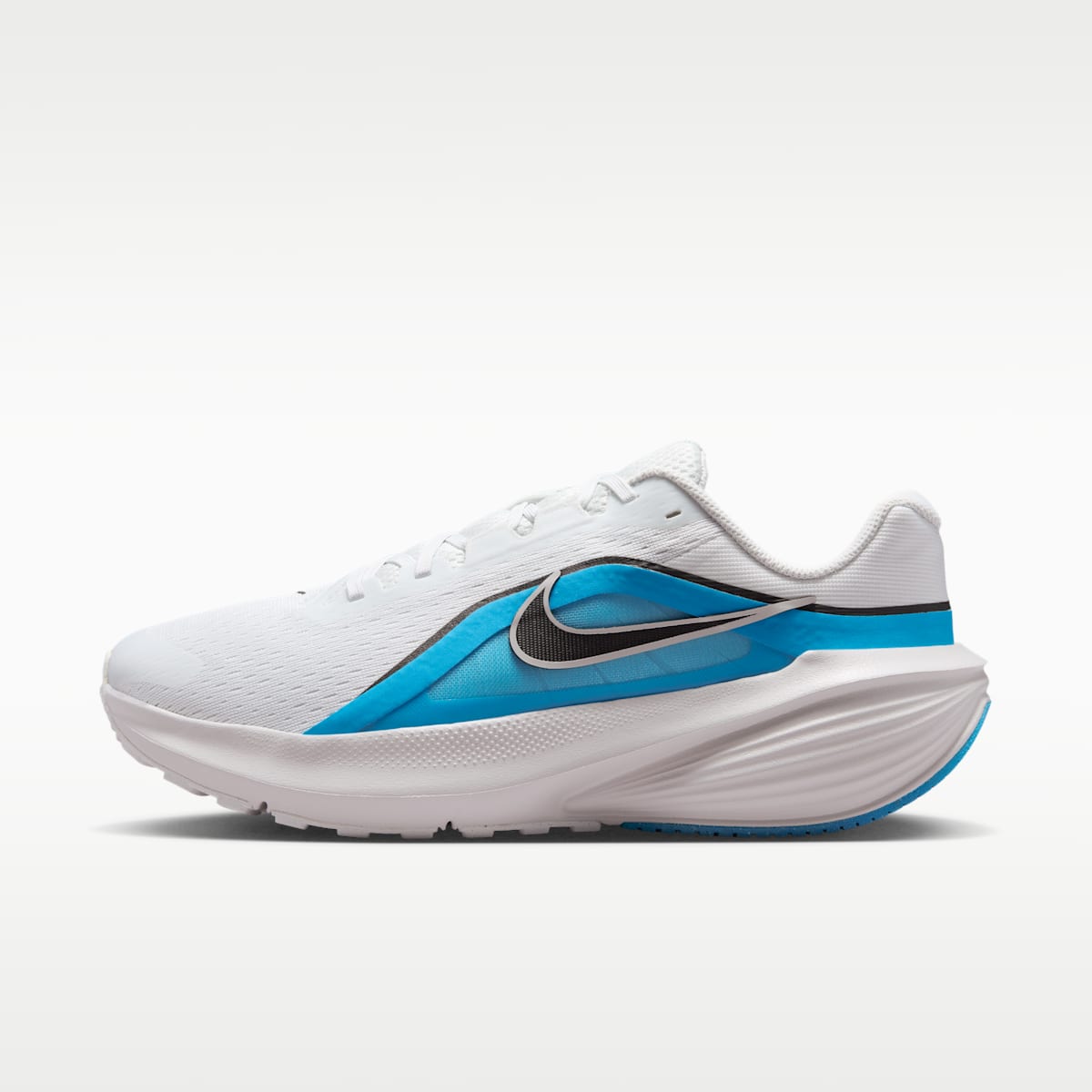 Nike Downshifter 14 Men's Road Running Shoe - Off White/Light Current Blue/Vast Grey/Black - Image 1