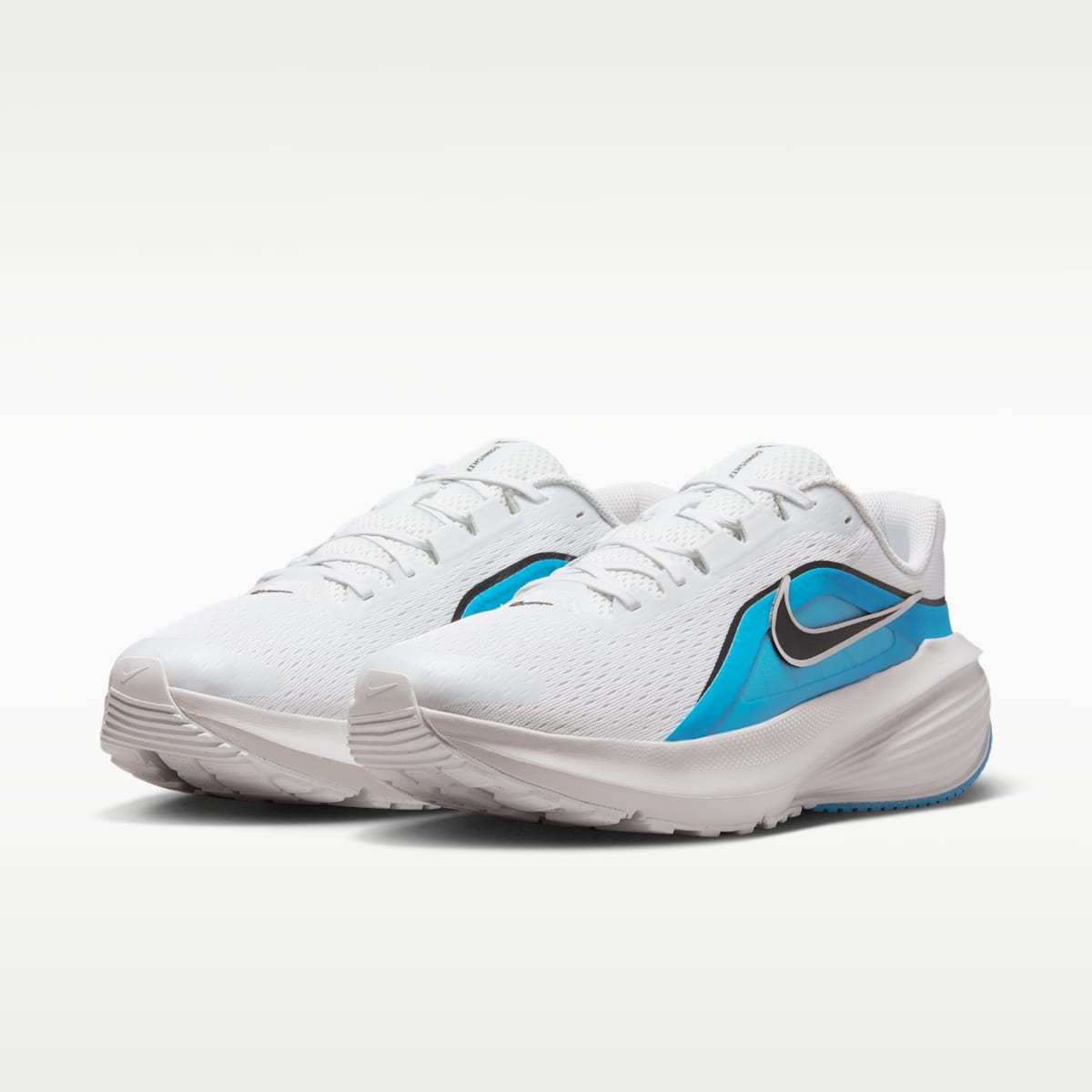 Nike Downshifter 14 Men's Road Running Shoe - Off White/Light Current Blue/Vast Grey/Black - Image 5