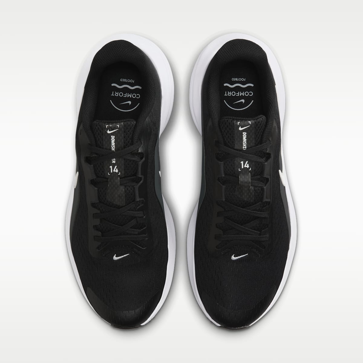 Nike Downshifter 14 Men's Road Running Shoe - Black/Anthracite/Wolf Grey/White - Image 4