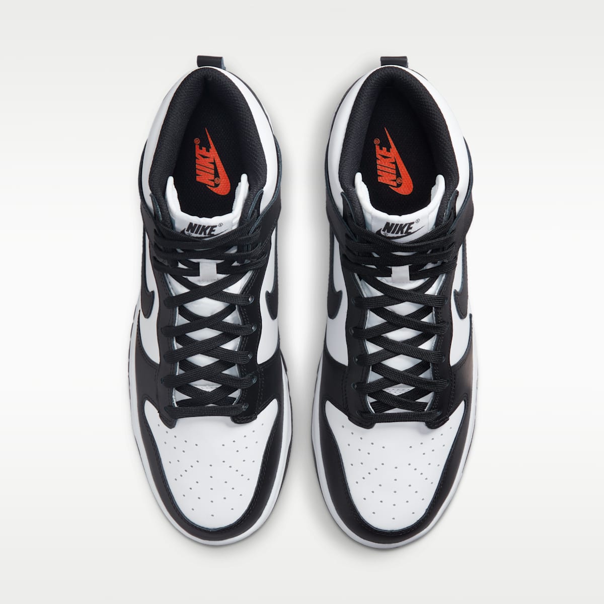 Nike Dunk High Retro Men's Shoe - White/Total Orange/Black - Image 4