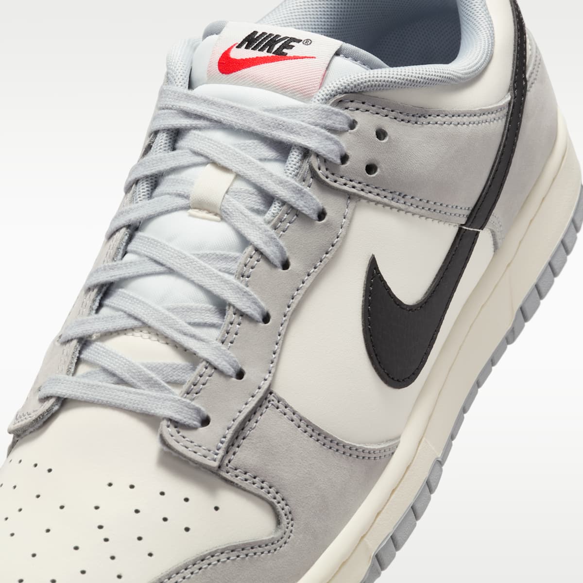 Nike Dunk Low Men's Shoes - Sail/Wolf Grey/Black - Image 7