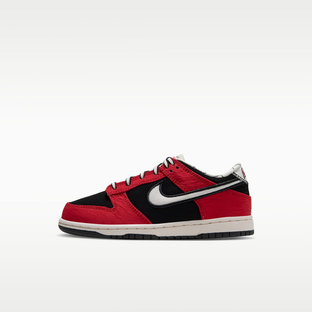 Nike Dunk Low LV8 Little Kids' Shoes - Black/University Red/Sail