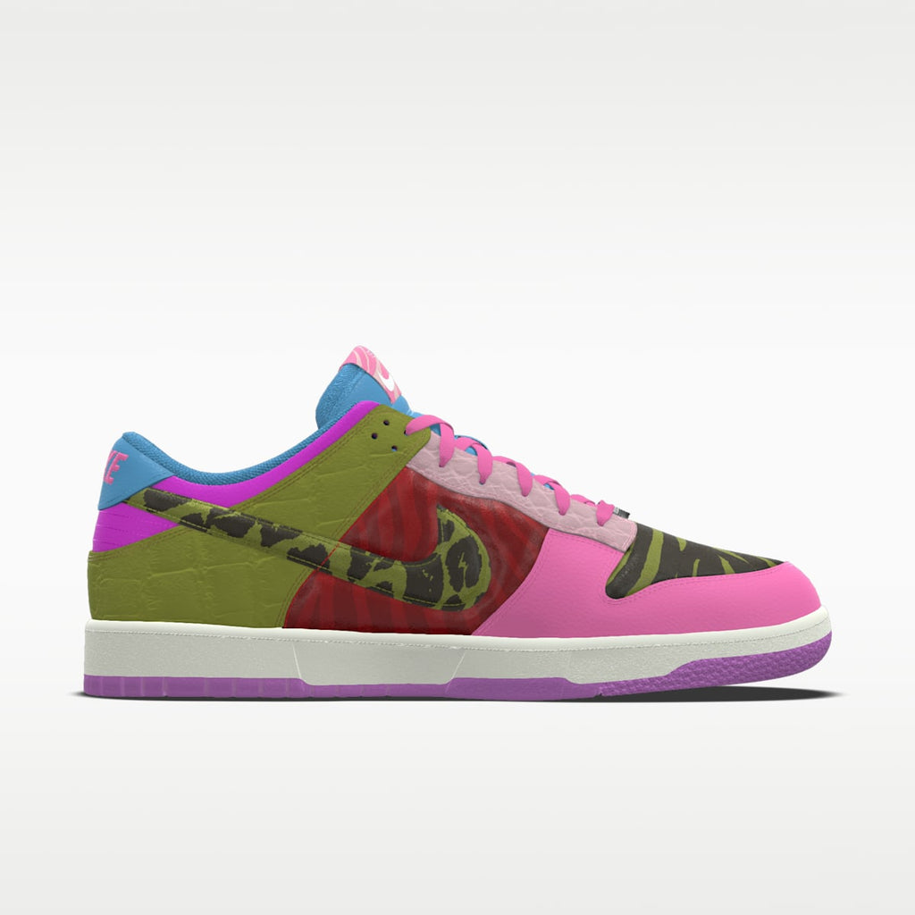 Nike Dunk Low Unlocked By Miles Chamley-Watson Custom Shoes - Multi-Color/Multi-Color/Multi-Color - Image 3
