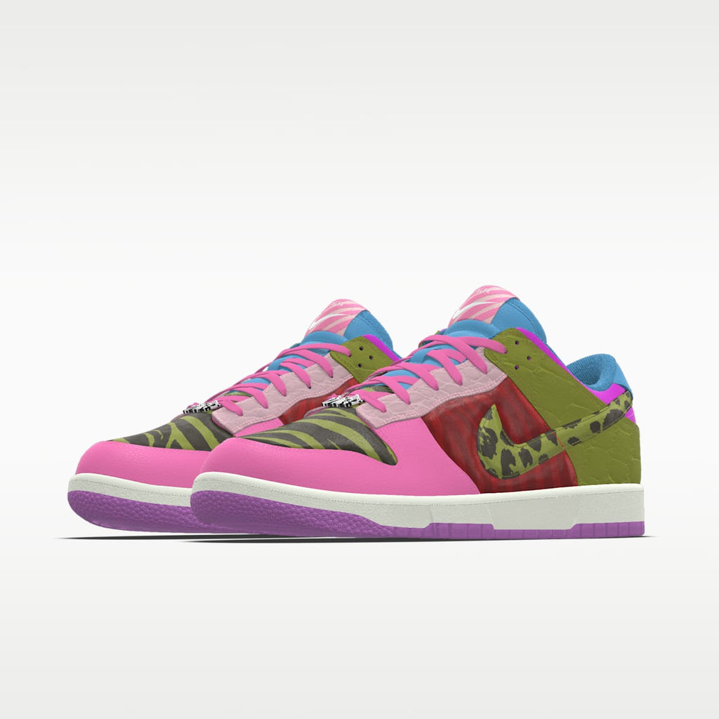 Nike Dunk Low Unlocked By Miles Chamley-Watson Custom Shoes - Multi-Color/Multi-Color/Multi-Color - Image 2