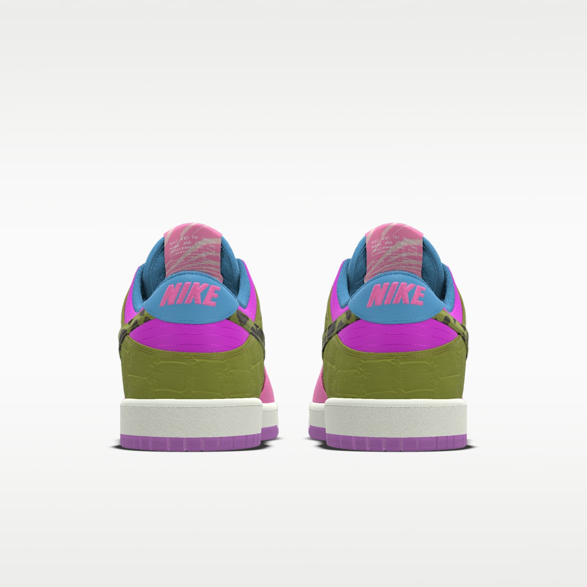 Nike Dunk Low Unlocked By Miles Chamley-Watson Custom Shoes - Multi-Color/Multi-Color/Multi-Color - Image 5