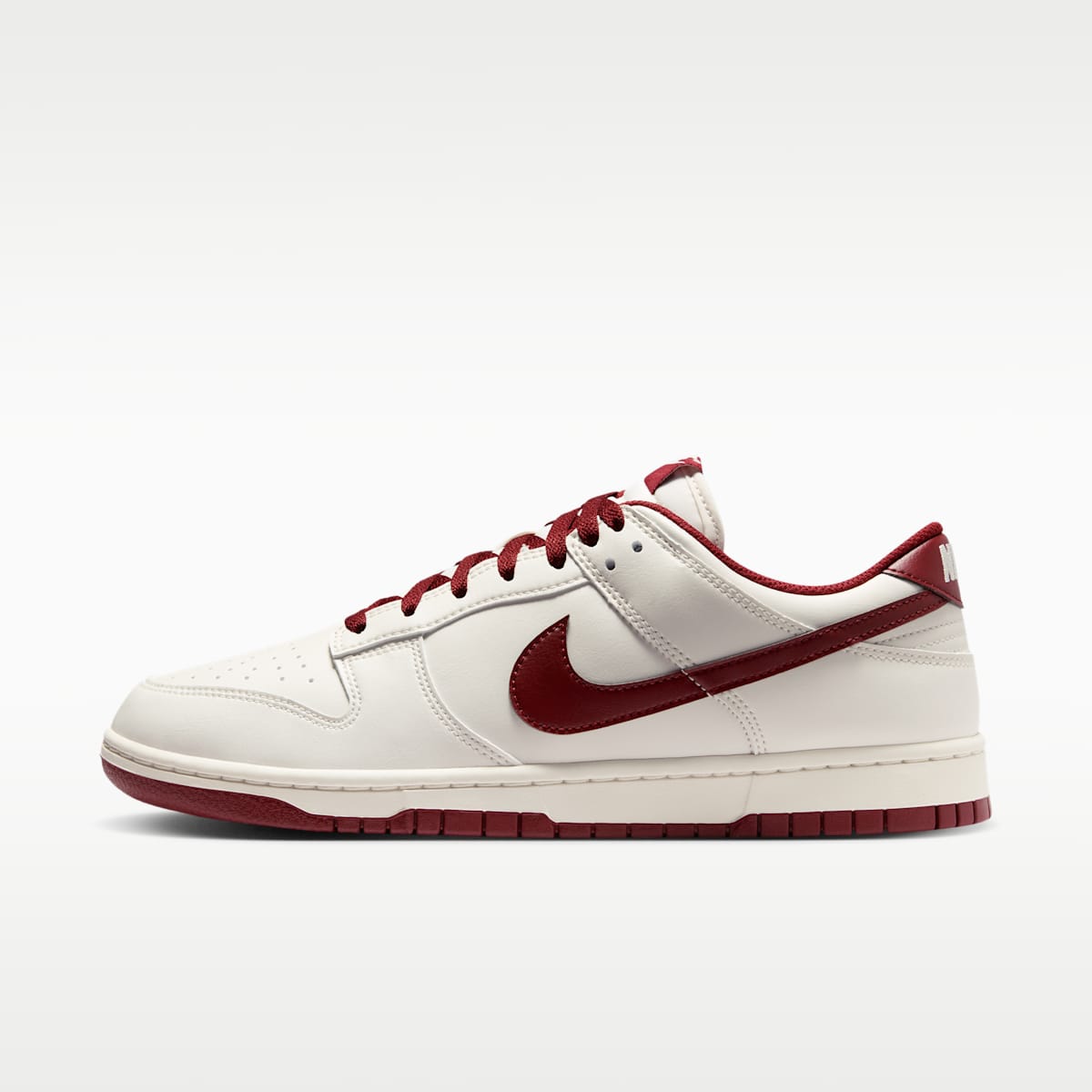 Nike Dunk Low Retro Men's Shoes - Phantom/Phantom/Team Red - Image 1