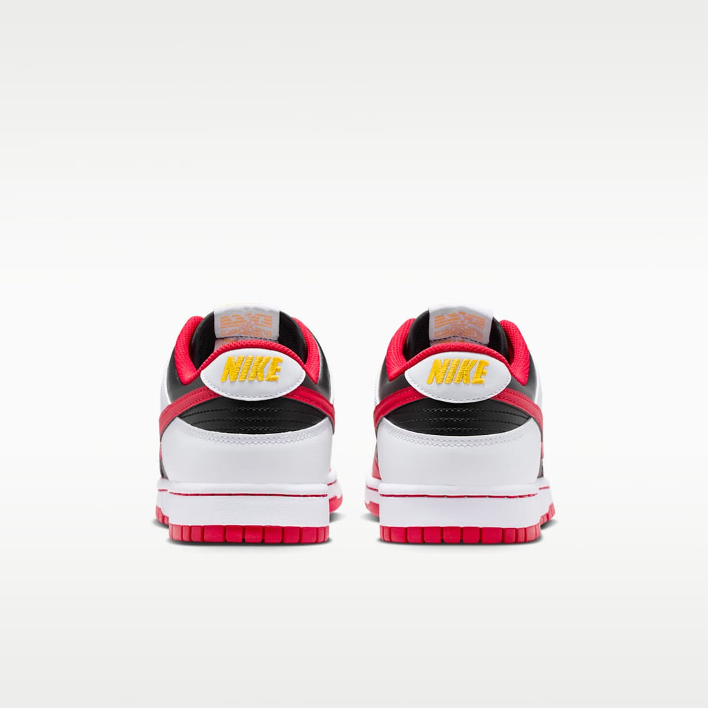 Nike Dunk Low Retro Men's Shoes - Black/White/University Gold/University Red - Image 6