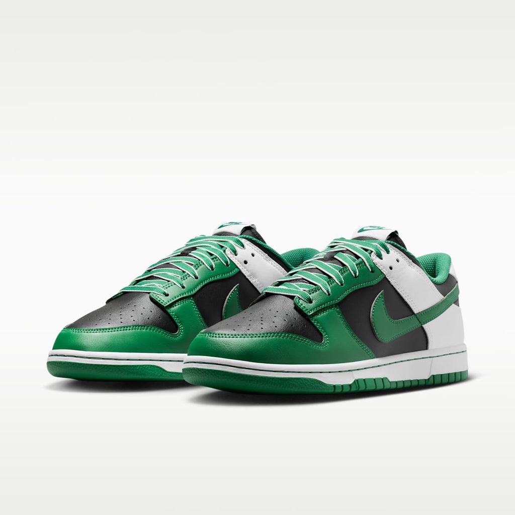Nike Dunk Low Retro Men's Shoes - Black/White/Clover - Image 5