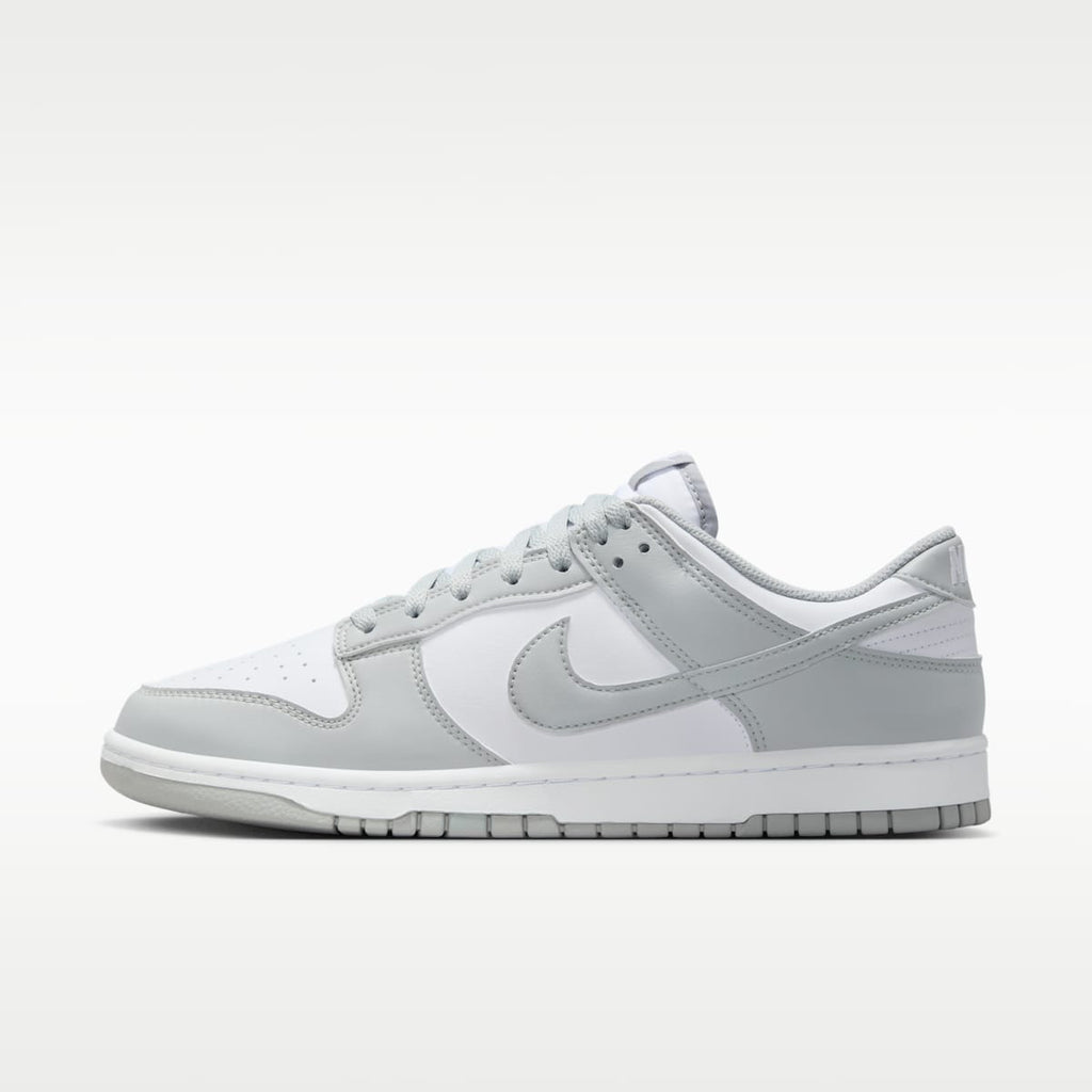 Nike Dunk Low Retro Men's Shoes - White/White/Light Smoke Grey - Image 1
