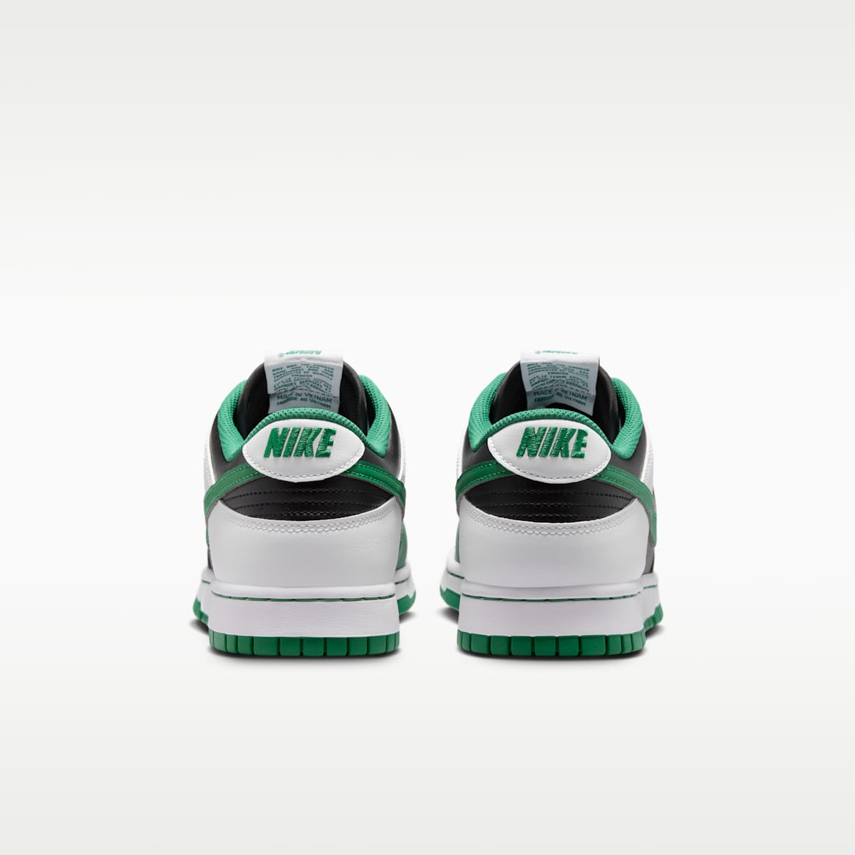 Nike Dunk Low Retro Men's Shoes - Black/White/Clover - Image 6