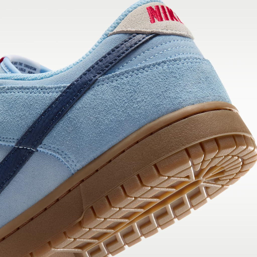 Nike Dunk Low Retro Men's Shoes - Soft Blue/Summit White/University Red/Midnight Navy - Image 8