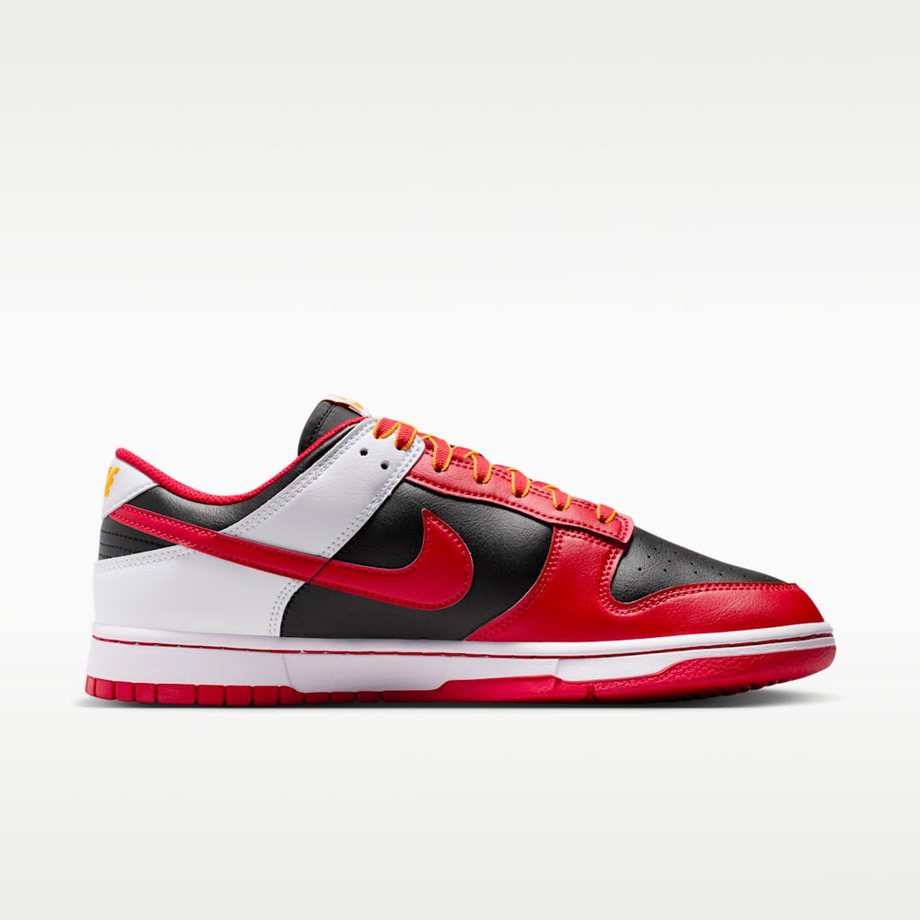 Nike Dunk Low Retro Men's Shoes - Black/White/University Gold/University Red - Image 3