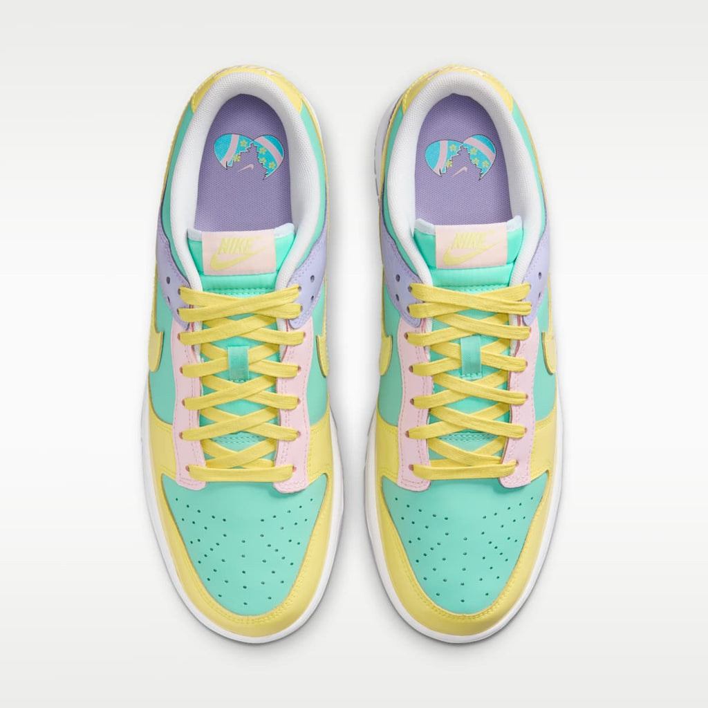 Nike Dunk Low Retro Men's Shoes - Emerald Rise/Hydrangeas/White/Yellow Pulse - Image 4
