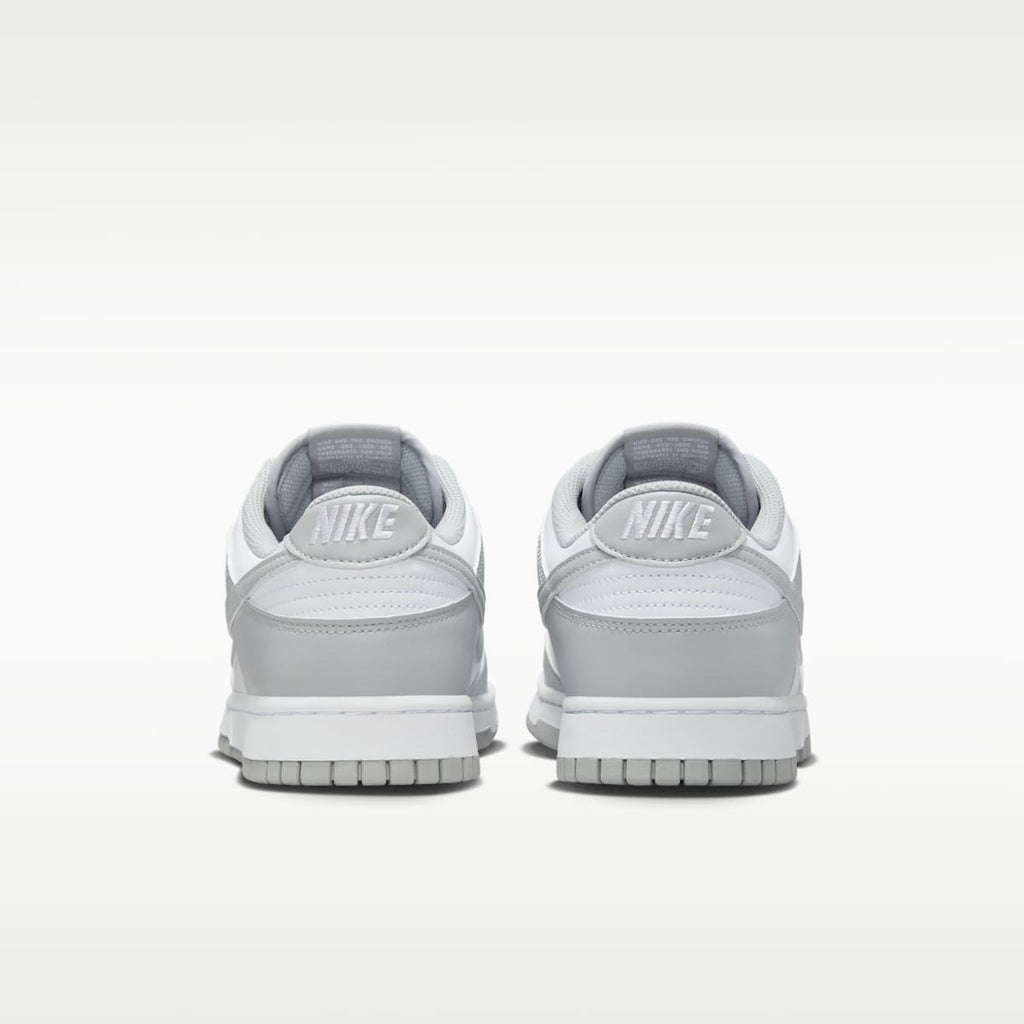 Nike Dunk Low Retro Men's Shoes - White/White/Light Smoke Grey - Image 6