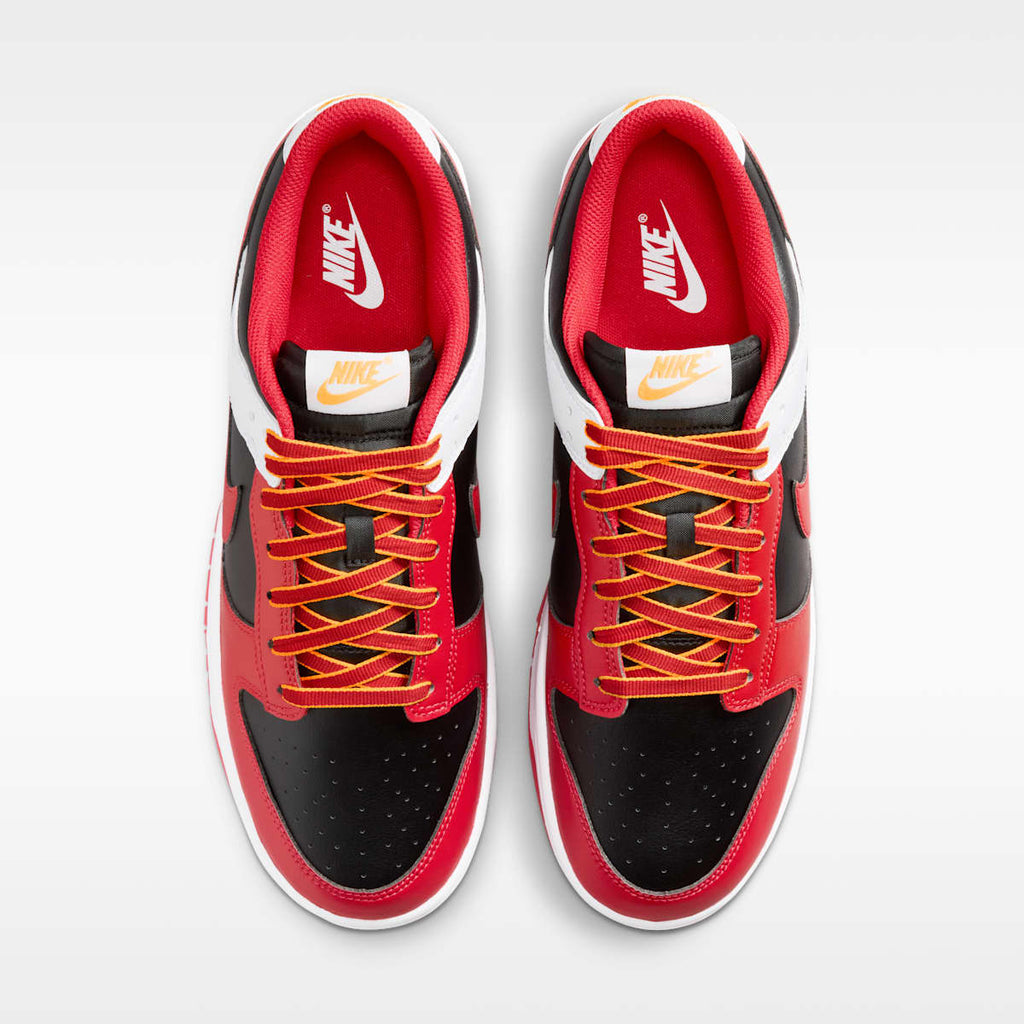 Nike Dunk Low Retro Men's Shoes - Black/White/University Gold/University Red - Image 4
